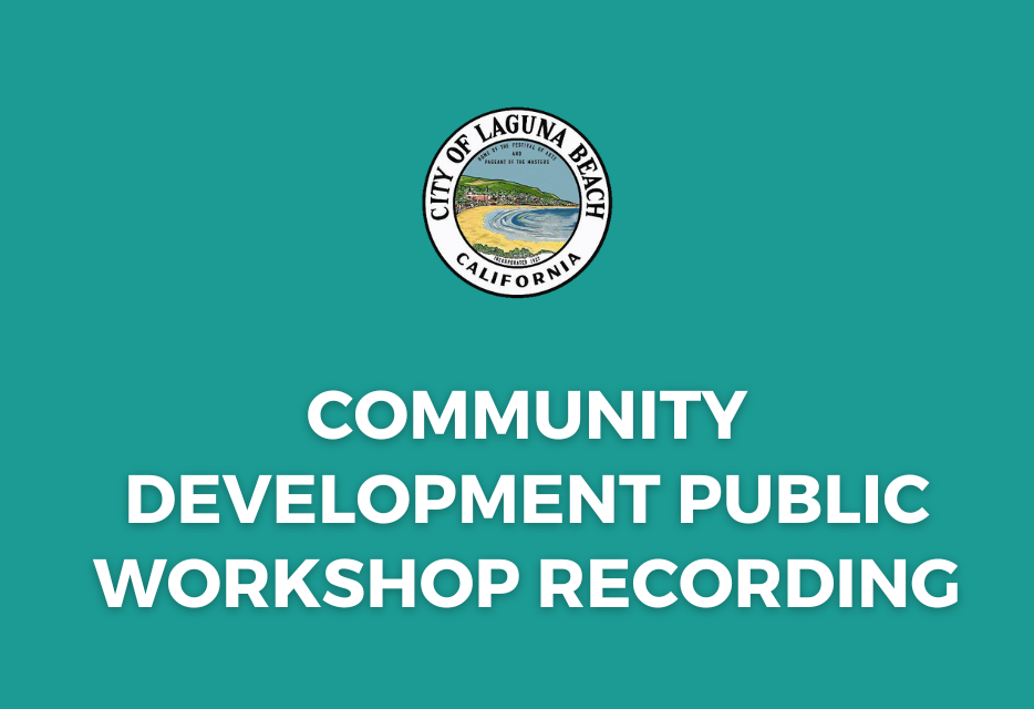 Community Development Public Workshop - October 1, 2024